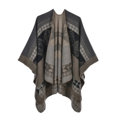 Poncho Ambre - gris 