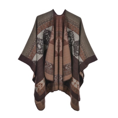 Poncho Ambre - marron 